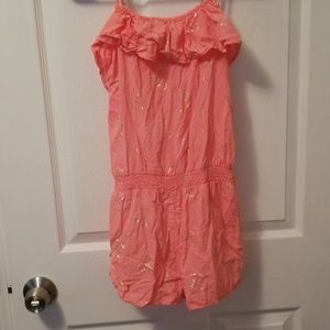Girls flamingo romper